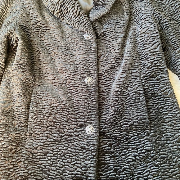 Simon Chang Heavy Crinkled Black Velvet Jacket - Picture 5 of 15